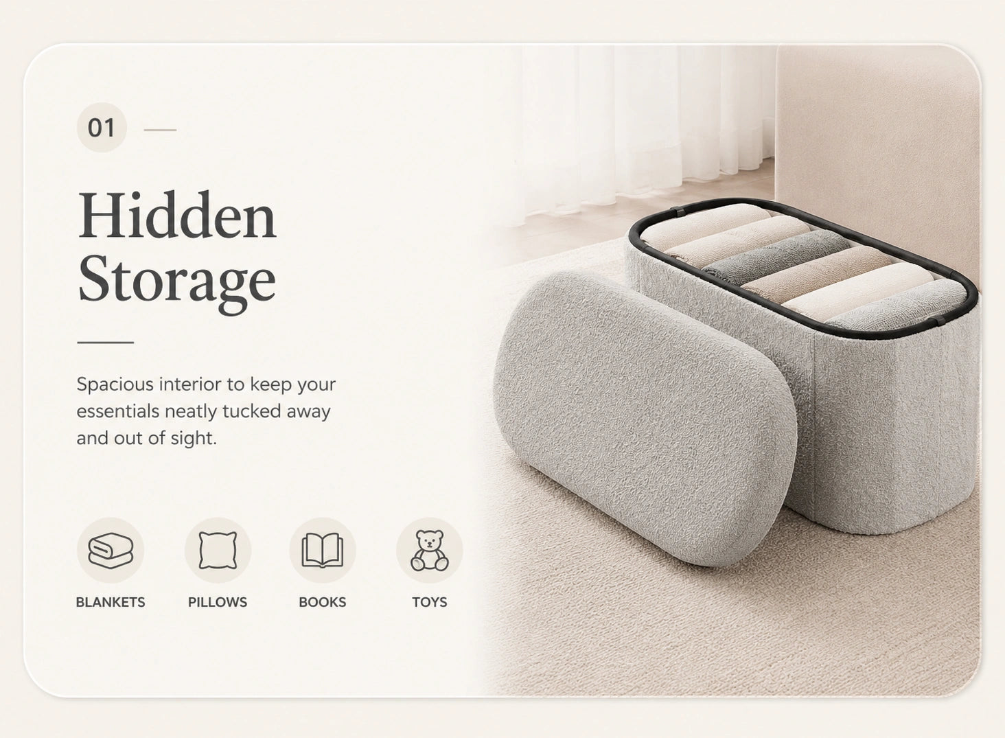 Nook Storage Ottoman