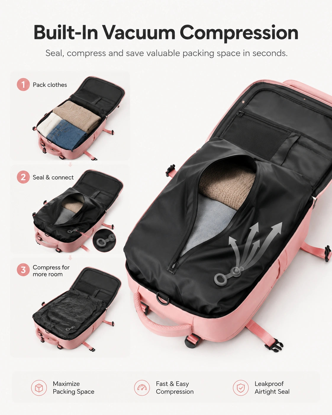 PakLite Vacuum Compression Backpack