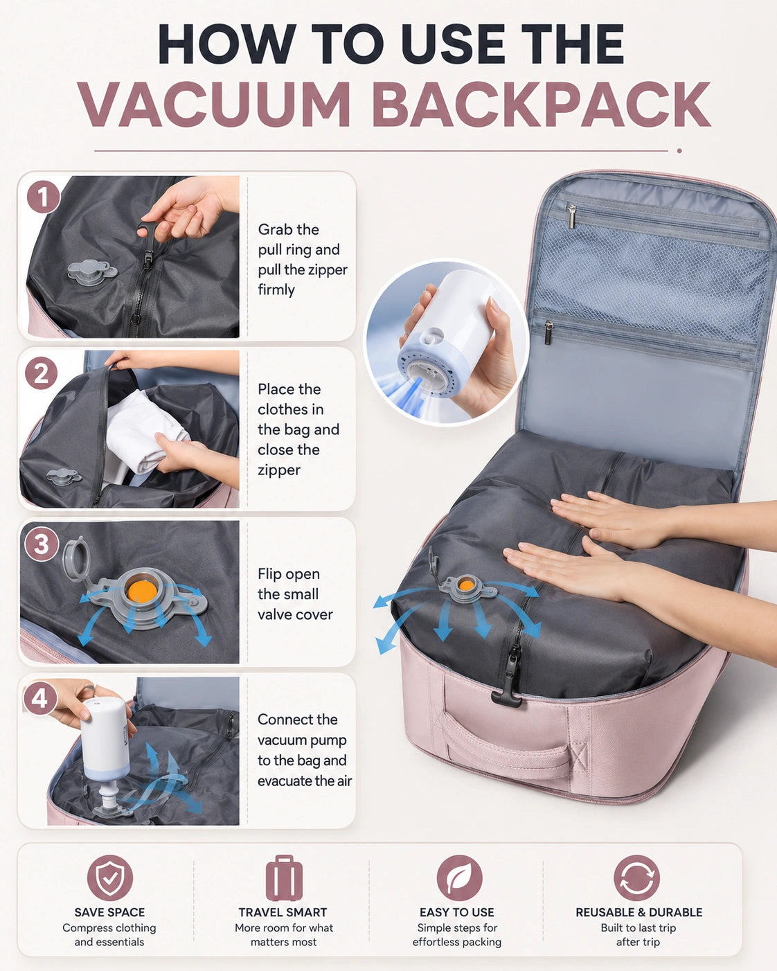 PakLite Vacuum Compression Backpack